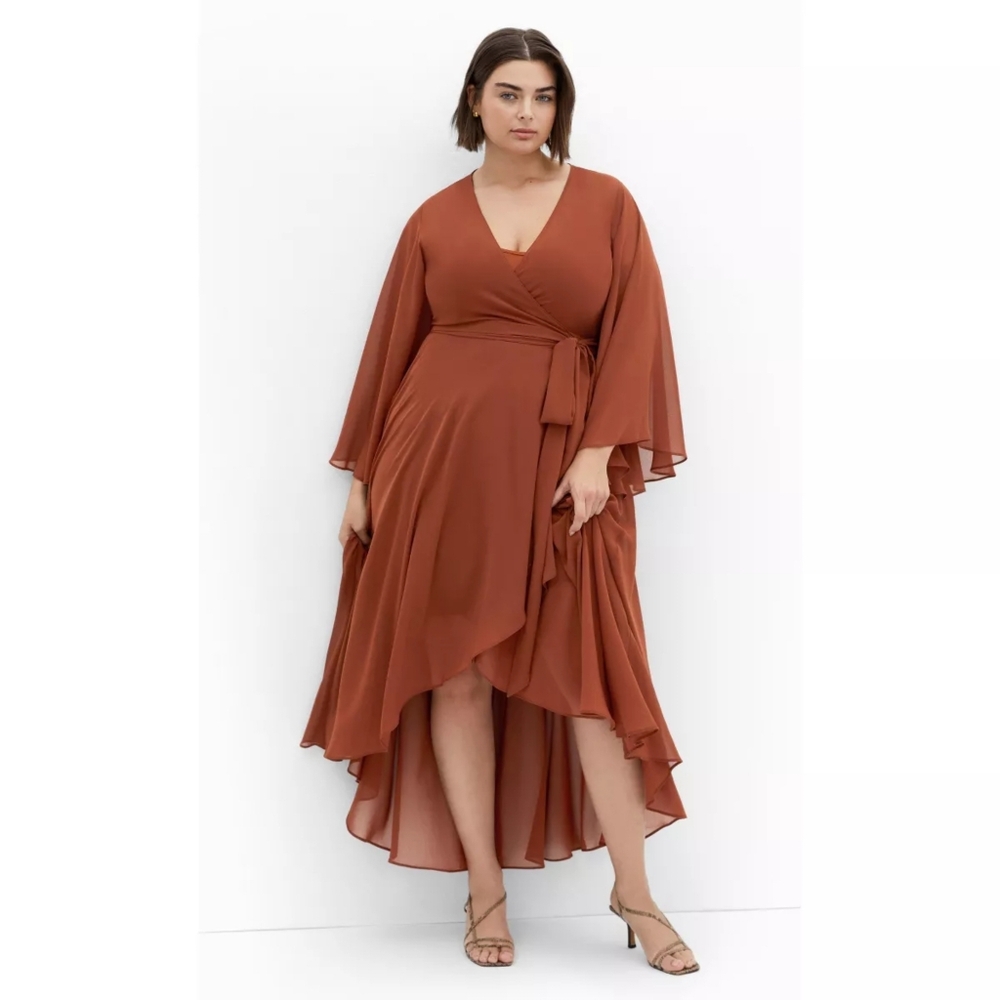 City Chic Fleetwood Maxi Dress | Ginger | S / US 16 | NWT